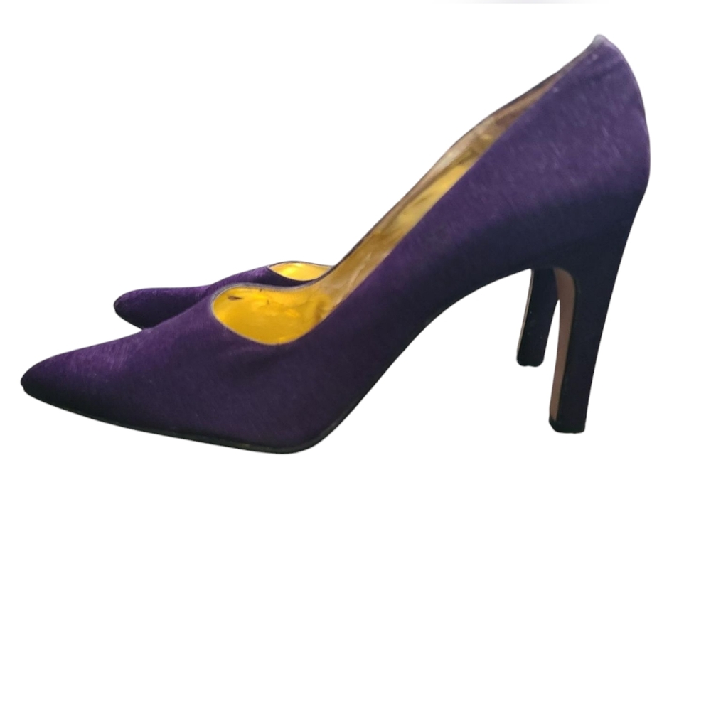 NINA Purple Suede Heels 10